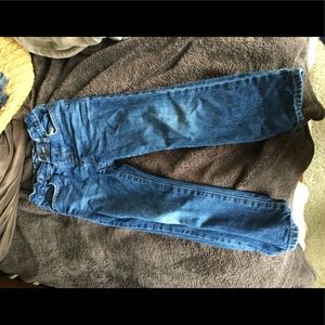 Kids straight blue jeans